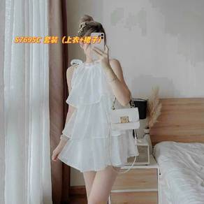 S7695C 套装（上衣+裙子）【Free Size】