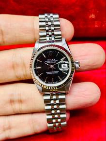 ROLEX Datejust 69174 “Black Dial” 26mm Auto Watch