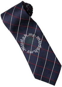 EDB15 Blue Red White Striped Formal Neck Tie
