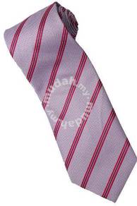 EPP02 Purple Pink Black Striped Formal Neck Tie