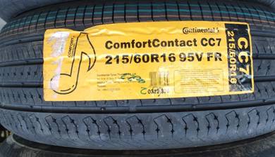215 60 16 CONTINENTAL CC7 Tayar Tyre New 2025