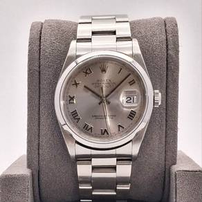 Pre Owned Rolex Datejust 36 Silver Roman 16200