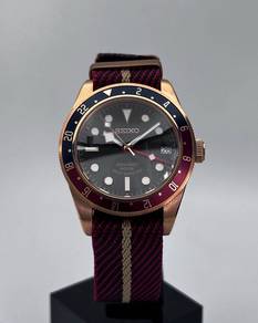 Custom Seiko Mod 39mm Pepsi Rose Gold BB58