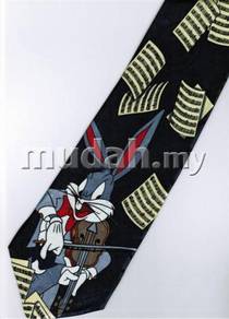 Bugs Bunny Looney Tunes Violin Cartoon Neck Tie