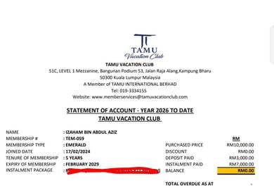 Tamu vacation club