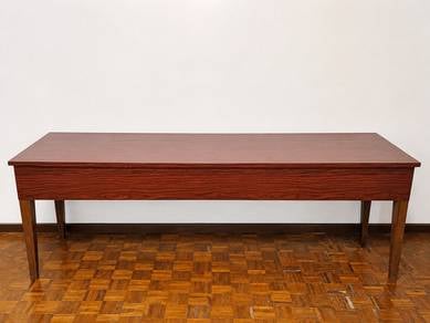 Meja kayu vintage/lama kukuh dan besar