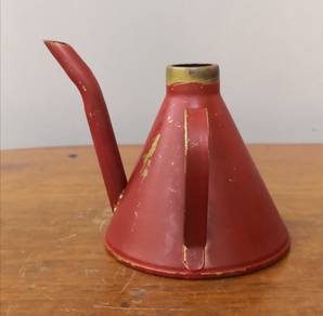 Vintage iron oil can