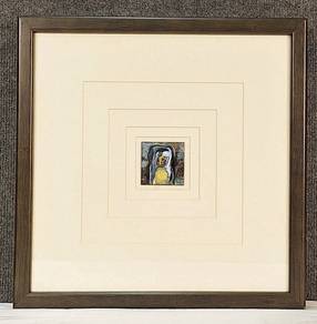 PROMORM88 Framed Collage Abstract Enamel Art I