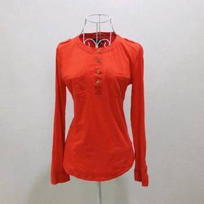 Tommy Hilfiger Orange Long Sleeve Top