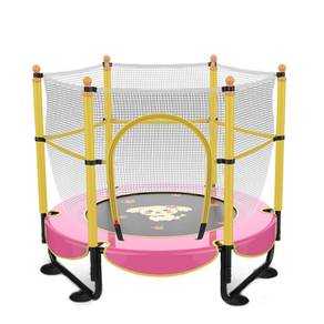 PINK 150CM Trampoline with Enclosure Net Bounce