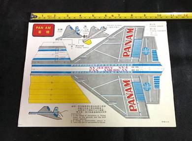 VINTAGE PAPER AEROPLANE AIRPLANE Kit (PAN-AM)