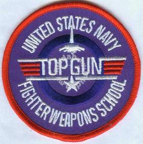 US Navy Top Gun Fighter Weapons School Patch Badge