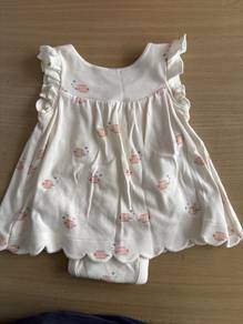 Mothercare rompers dress 1-3 months soft yellow