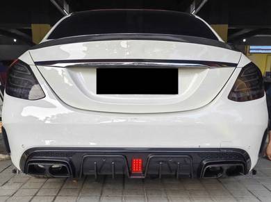 Mercedes W205 Brabus Led Diffuser Carbon Lip Skirt