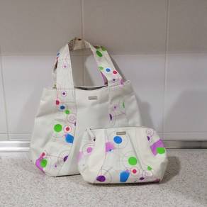 Shoulder Tote Bag c/w Matching Vanity Pouch