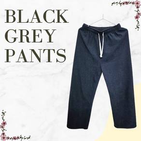 Black Grey Pants