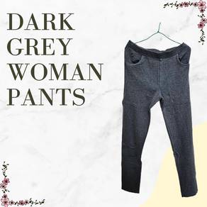 Dark Grey Woman Pants