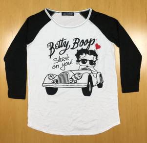 Betty Boop L/Sleeve Collar Tee Used