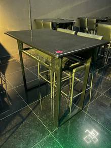 Fiber Glass Bar Table With High Long Leg