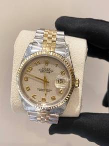 Rolex Datejust 36 Half 18k750 Yellow Gold Jubilee