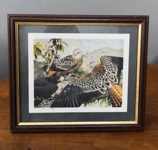 Vintage Dee Doody eagle frame decor