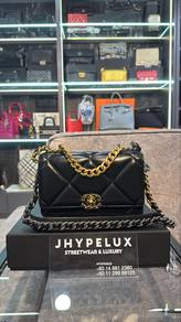 Authentic Chanel 19 Wallet on Chain Lambskin Bag