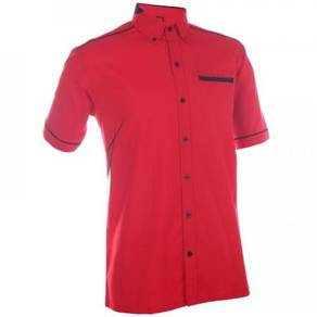 Baju Korporat Kemeja Oren Sport F1 3405 Red