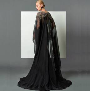 Black Elie Saab prom evening dress gown RBP1049