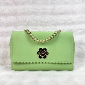 Mulberry Cecily Flower Bag in Mint Green Leather