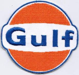 Gulf Oil & Gas Auto F1 Car Motor Automobile Patch