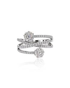 750 WHITE GOLD Ring WITH DIAMOND (EC001128WGR)