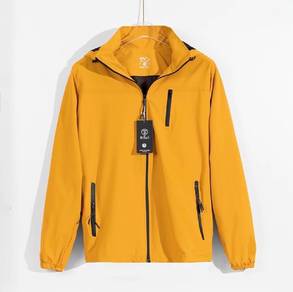Jacket hoodie waterproof yellow New