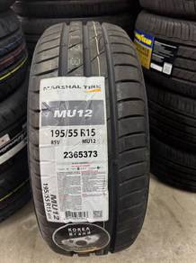 Tayar Marshal Mu12 by kumho 195/55/15 2026 new