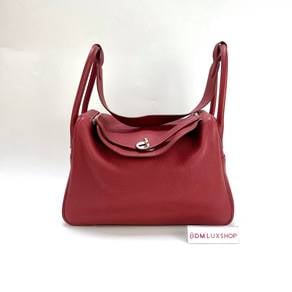 Preloved Hermes Lindy 34 Rouge Grenat PHW