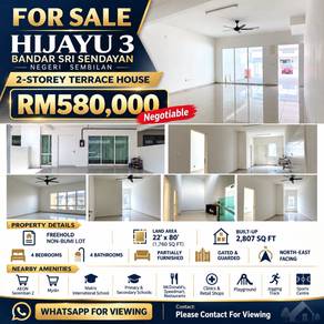 Terraced House For Sale in Bandar Sri Sendayan,NSN