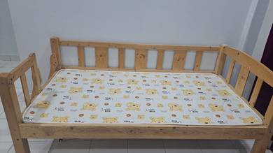 Solid Wood Bedside Bed