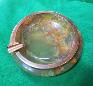 Vintage Ashtray in Marble Mid Century, small marks