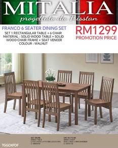 Quality Solid Wood 6 Seater Dining Set