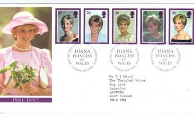 Gb 1997 diana commem (edinburgh) fdc bl500