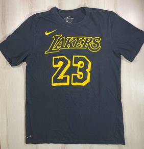 Nike LeBron James LA Lakers Black Tee #DC Used
