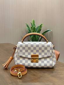 Louis Vuitton Croisette Bag In Damier Azur Canvas
