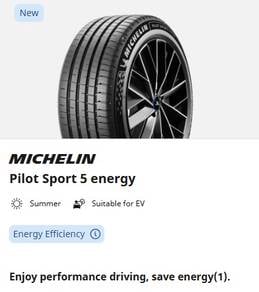 235 50 20 michelin PS5 ENERGY PILOT SPORT 5 2026