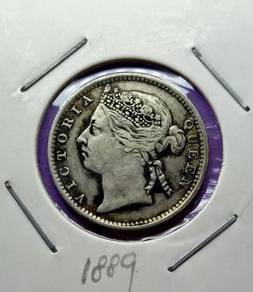 10 cents Straits Settlements Queen Victoria 1889