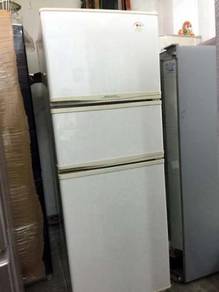 3 Doors Fridge Ais Sejuk Refrigerator Freezer Peti
