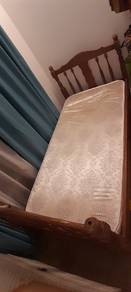 Jati wood single bed frame