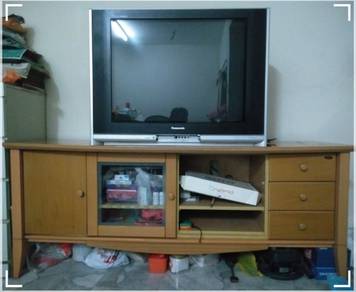 Solid Wood TV Cabinet/ TV Bench/Rak TV 180cm