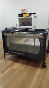 Large Baby Cot & Playpen 