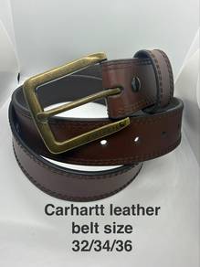 carhartt men leather belt