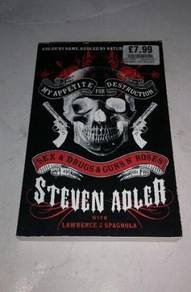 GUNS & ROSES STEVEN ADLER- MY APPETITE FOR…Book