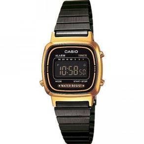Watch- Casio Ladies LA670WEGB Black Gold -ORIGINAL